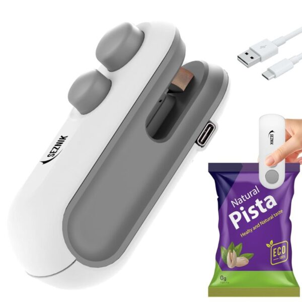 Portable Mini Sealing Machine, Handheld Packet Sealer for Food, Snacks, Chips, Fresh Storage