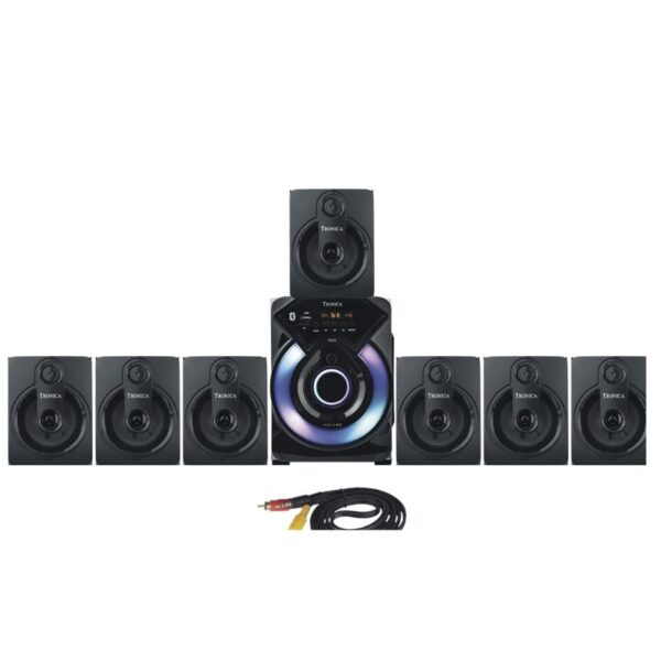 Series 7.1 Channel Home Theatre System Bluetooth, USB, FM, SD, RCA Inputs, AUX, Wireless Remote